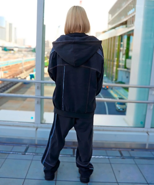 GALLIS ADDICTION（ガリスアディクション）の「GA 切替DENIM PANTS（デニムパンツ・メンズ・ブラック系/インディゴブルー・M/L）」の17枚目の写真