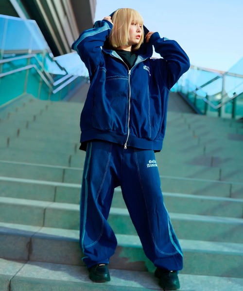 GALLIS ADDICTION（ガリスアディクション）の「GA 切替DENIM PANTS（デニムパンツ・メンズ・ブラック系/インディゴブルー・M/L）」の18枚目の写真
