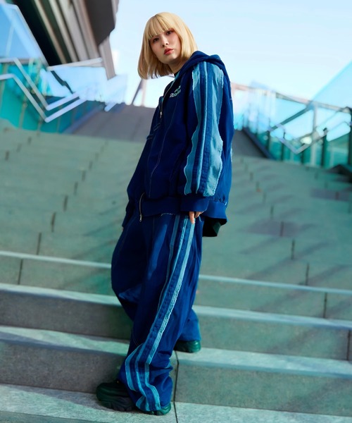 GALLIS ADDICTION（ガリスアディクション）の「GA 切替DENIM PANTS（デニムパンツ・メンズ・ブラック系/インディゴブルー・M/L）」の22枚目の写真