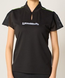 LOUDMOUTH/ラウドマウス ゴルフウェア 吸汗速乾, UVカット ワッフル素材シャツ