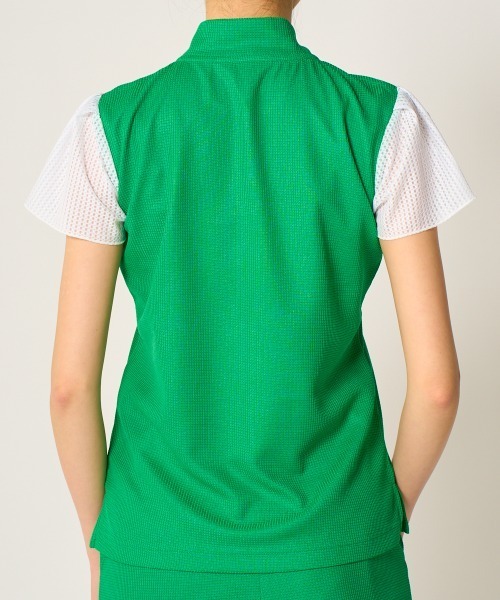 Loudmouth(ラウドマウス)の「LOUDMOUTH/ラウドマウス ゴルフウェア 吸汗速乾, UVカット ワッフル素材シャツ(シャツ/ブラウス・レディース・ブラック/グリーン/ホワイト・S/L/LL/M)」の13枚目の写真