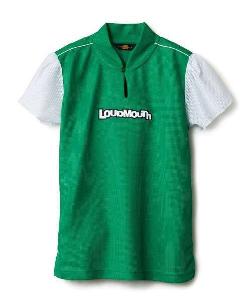 Loudmouth(ラウドマウス)の「LOUDMOUTH/ラウドマウス ゴルフウェア 吸汗速乾, UVカット ワッフル素材シャツ(シャツ/ブラウス・レディース・ブラック/グリーン/ホワイト・S/L/LL/M)」の18枚目の写真