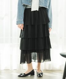 ems excite | BレースアップティアードSK(スカート)