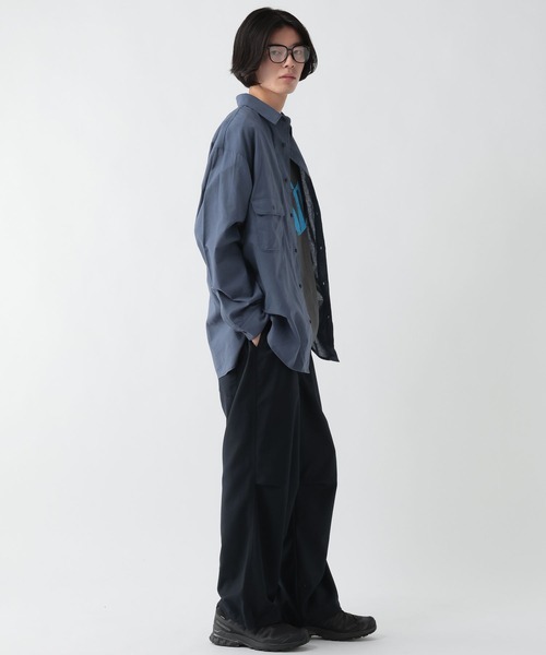 GEORGE'S(ジョージズ)の「リネン混シャツ(シャツ/ブラウス・メンズ・ライトグレー/ダークブルー・LARGE/MEDIUM)」の17枚目の写真