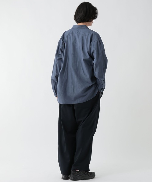 GEORGE'S(ジョージズ)の「リネン混シャツ(シャツ/ブラウス・メンズ・ライトグレー/ダークブルー・LARGE/MEDIUM)」の18枚目の写真