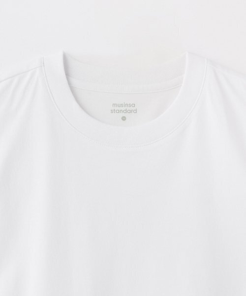 MUSINSA STANDARD KIDS（ムシンサスタンダードキッズ）の「[クールスタンダード] オーバーサイズクルーネックスリーブレストップ [ホワイト]（Tシャツ/カットソー・レディース・その他・100/110/120/130/140/150/160）」の3枚目の写真