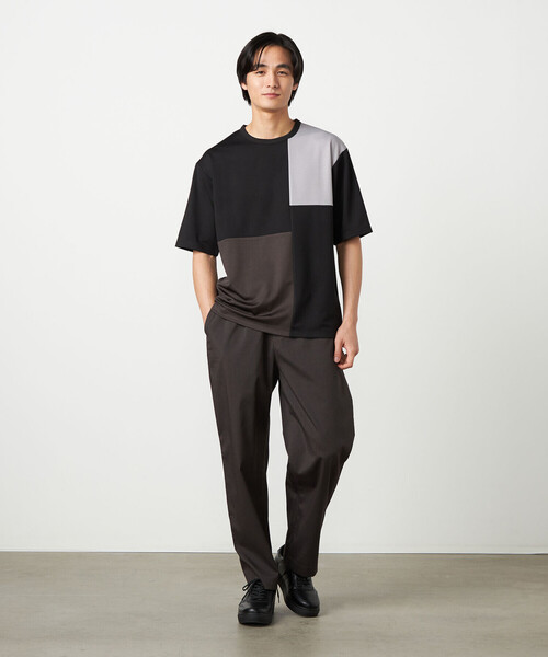 COMME CA ISM(コムサイズム)の「【吸水速乾】フェイクレイヤード ブロッキングTシャツ(Tシャツ/カットソー・メンズ・ブラック/グレー/ホワイト/ミント・MEDIUM/LARGE/X-LARGE)」の13枚目の写真