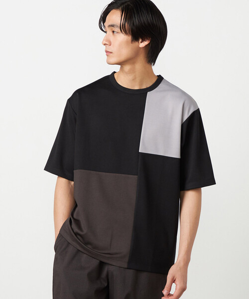 COMME CA ISM(コムサイズム)の「【吸水速乾】フェイクレイヤード ブロッキングTシャツ(Tシャツ/カットソー・メンズ・ブラック/グレー/ホワイト/ミント・MEDIUM/LARGE/X-LARGE)」の17枚目の写真