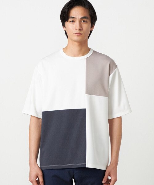 COMME CA ISM(コムサイズム)の「【吸水速乾】フェイクレイヤード ブロッキングTシャツ(Tシャツ/カットソー・メンズ・ブラック/グレー/ホワイト/ミント・MEDIUM/LARGE/X-LARGE)」の22枚目の写真