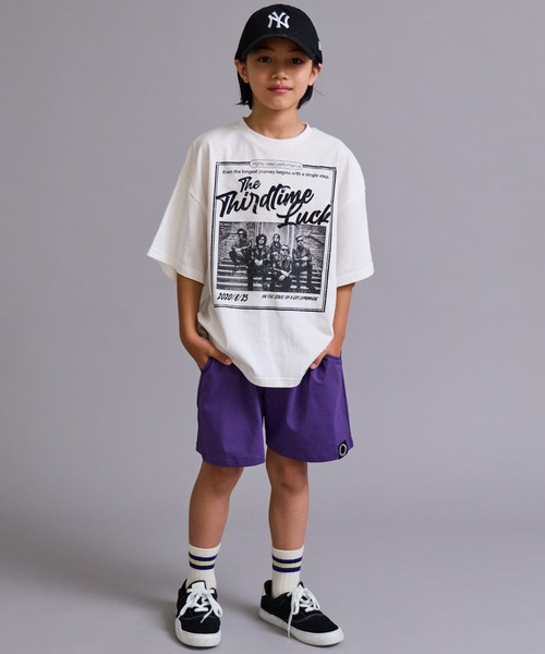 PAIRMANON STREET(ペアマノンストリート)の「【綿100%】ヴィンテージ風 ロック半袖 Tシャツ【PAIRMANON STREET】(Tシャツ/カットソー・キッズ・ブルー系その他/ホワイト系その他/ピンク系その他/ブラック系その他2/ブラック系その他/ブラック系その他3・100/160/110/120/90/140/130/150)」の2枚目の写真