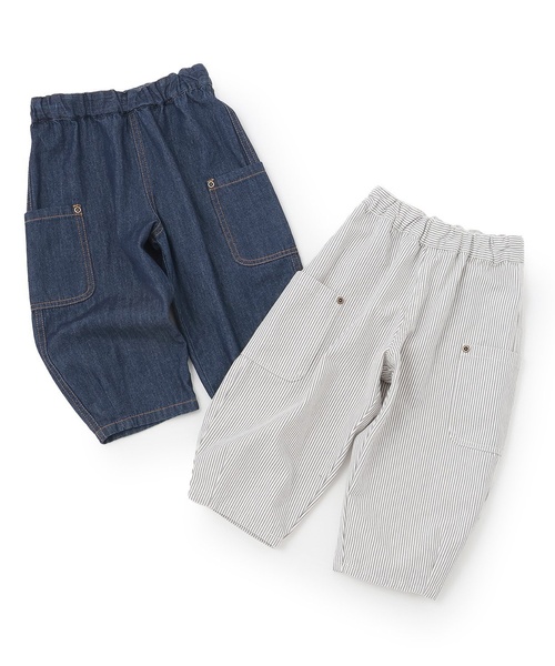 petit main(プティマイン)の「【Lee】バルーンパンツ(デニムパンツ・キッズ・ネイビー/ストライプ・110cm/80cm/130cm/100cm/90cm/120cm)」の6枚目の写真