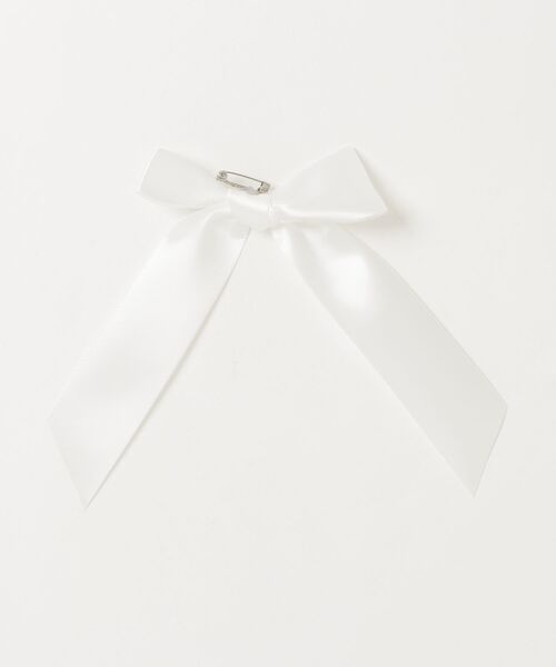 Vini（ヴィニ）の「Ribbon Cat Vネック シャギー ニット（ニット/セーター・レディース・ホワイト・FREE）」の6枚目の写真