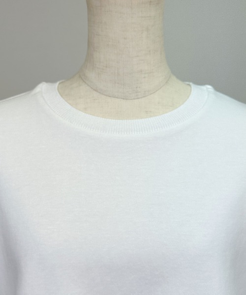 PICCIN（ピッチン）の「ポケット付きパフスリーブプルオーバー（Tシャツ/カットソー・レディース・オフホワイト/ブラック・M）」の11枚目の写真