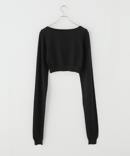 PROVOKE （プロヴォーク）の「【PROVOKE/プロヴォーク】2way boatneck pullover（ニット/セーター・レディース・ブラック・FREE）」の2枚目の写真