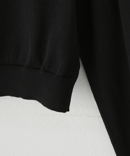 PROVOKE （プロヴォーク）の「【PROVOKE/プロヴォーク】2way boatneck pullover（ニット/セーター・レディース・ブラック・FREE）」の4枚目の写真