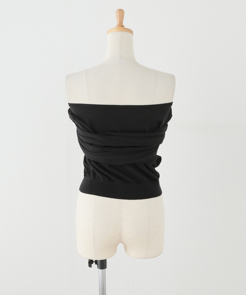 PROVOKE （プロヴォーク）の「【PROVOKE/プロヴォーク】2way boatneck pullover（ニット/セーター・レディース・ブラック・FREE）」の6枚目の写真