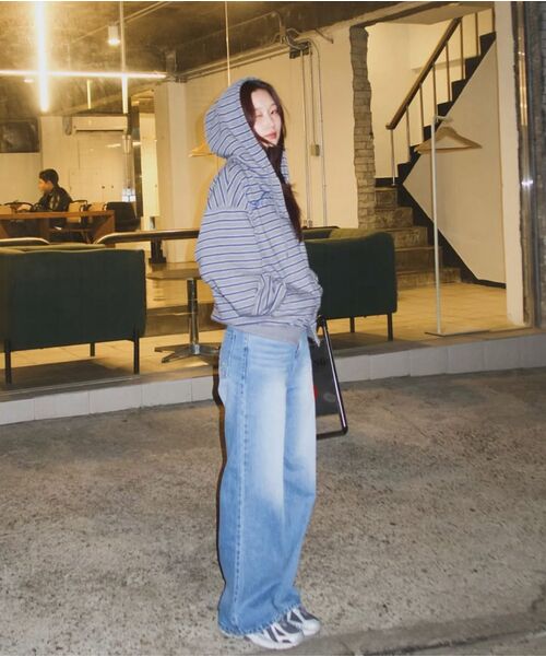 Midnight Move(ミッドナイトムーブ)の「set st hood zip up (grey)(パーカー・レディース・その他・FREE)」の10枚目の写真