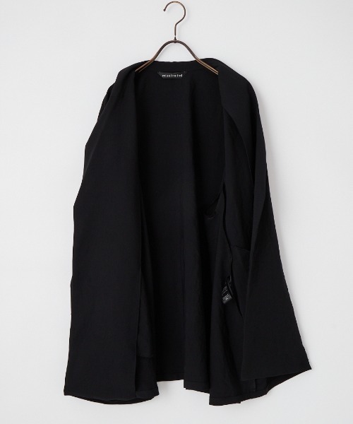 mizuiroind（ミズイロインド）の「[mizuiro ind/ミズイロインド] テーラード シャツジャケット（テーラードジャケット・レディース・ブラック・F）」の7枚目の写真