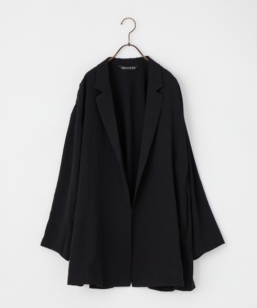 mizuiroind（ミズイロインド）の「[mizuiro ind/ミズイロインド] テーラード シャツジャケット（テーラードジャケット・レディース・ブラック・F）」の18枚目の写真