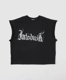 WISM（ウィズム）の「INTODUSK / イントゥダスク CUT OFF LOGO TEE（Tシャツ/カットソー）」