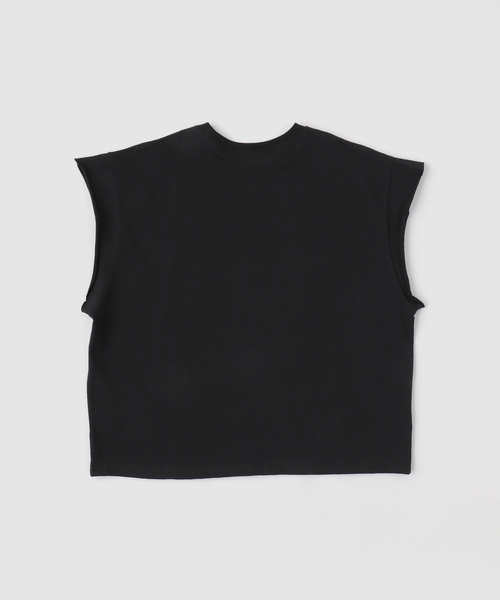 WISM(ウィズム)の「INTODUSK / イントゥダスク CUT OFF LOGO TEE(Tシャツ/カットソー・メンズ・ブラック・LARGE/SMALL)」の2枚目の写真