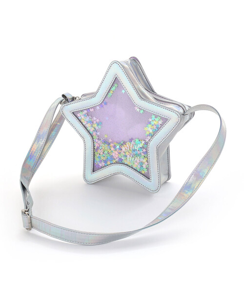 SLAP SLIP（スラップスリップ）の「キラキラ星型ポシェット（ショルダーバッグ・キッズ・ブルー/ピンク・FREE）」の10枚目の写真