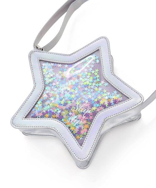 SLAP SLIP（スラップスリップ）の「キラキラ星型ポシェット（ショルダーバッグ・キッズ・ブルー/ピンク・FREE）」の12枚目の写真