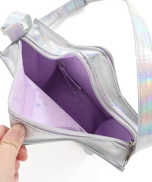 SLAP SLIP（スラップスリップ）の「キラキラ星型ポシェット（ショルダーバッグ・キッズ・ブルー/ピンク・FREE）」の4枚目の写真