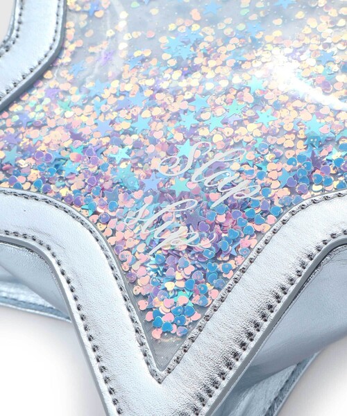 SLAP SLIP（スラップスリップ）の「キラキラ星型ポシェット（ショルダーバッグ・キッズ・ブルー/ピンク・FREE）」の7枚目の写真