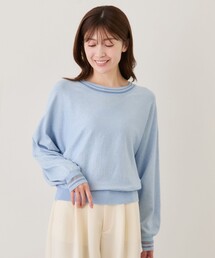 シアーライン入りドルマンプルオーバー