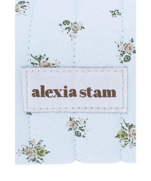 ALEXIA STAM(アリシアスタン)の「Floral Quilted Pouch /フローラル 横長ポーチ(ポーチ・レディース・ブルー/ホワイト・FREE)」の13枚目の写真