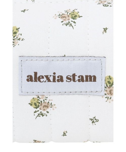 ALEXIA STAM(アリシアスタン)の「Floral Quilted Pouch /フローラル 横長ポーチ(ポーチ・レディース・ブルー/ホワイト・FREE)」の7枚目の写真