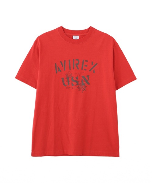 AVIREX(アヴィレックス)の「AVIREX U.S.N T-SHIRT / アヴィレックス ユーエスネイビー Tシャツ / AVIREX / アヴィレックス(Tシャツ/カットソー・メンズ・オフホワイト/ネイビー/レッド系その他・LARGE/XX-LARGE)」の3枚目の写真