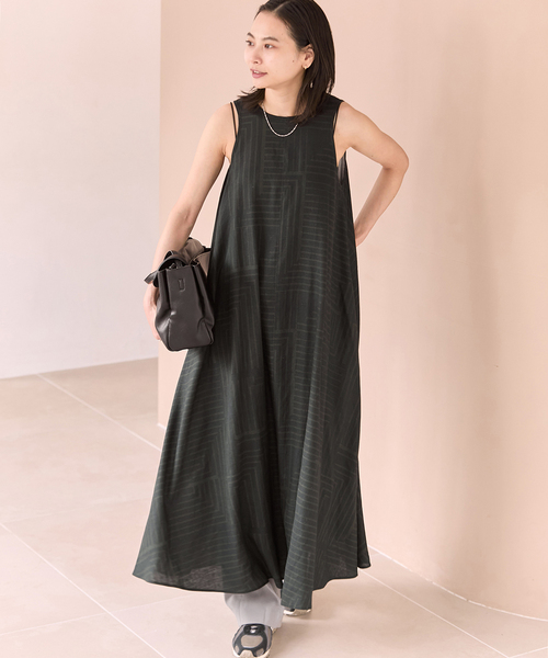 JOURNAL STANDARD（ジャーナルスタンダード）の「VISアサキカプリントワンピース（ワンピース・レディース・ブラウン/グリーン・FREE）」の17枚目の写真