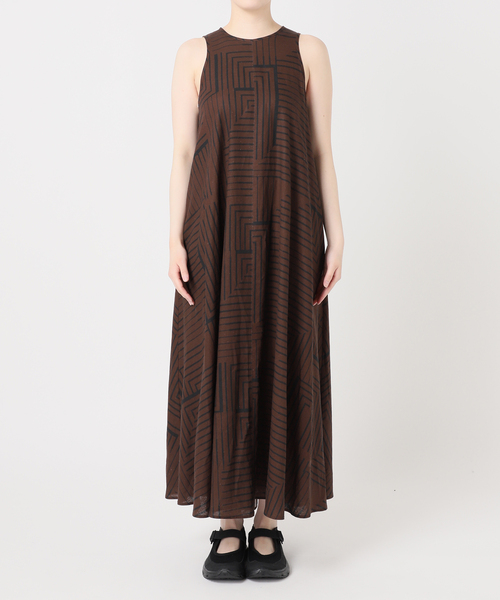 JOURNAL STANDARD（ジャーナルスタンダード）の「VISアサキカプリントワンピース（ワンピース・レディース・ブラウン/グリーン・FREE）」の6枚目の写真