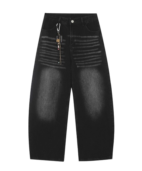 mushwear（マッシュウェア）の「バックデザインデニム（デニムパンツ・メンズ・ブラック・SMALL/MEDIUM/LARGE/X-LARGE）」の5枚目の写真