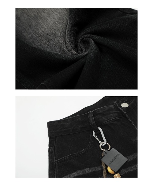 mushwear（マッシュウェア）の「バックデザインデニム（デニムパンツ・メンズ・ブラック・SMALL/MEDIUM/LARGE/X-LARGE）」の6枚目の写真