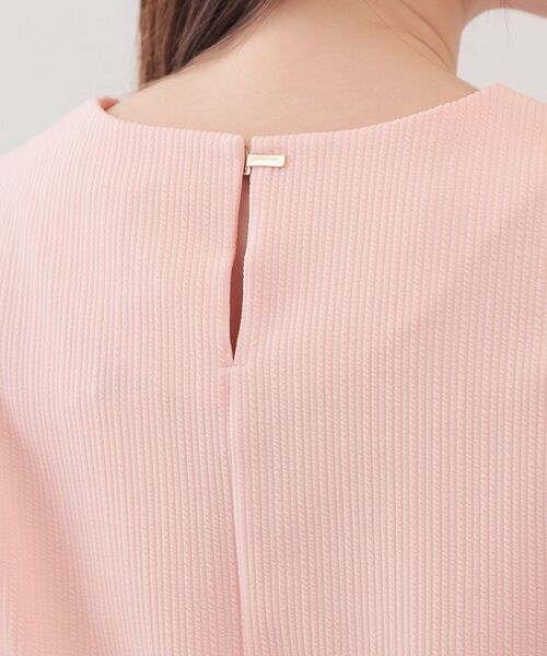 index(インデックス)の「タックパフトップス【洗濯機OK/UVケア/接触冷感】(Tシャツ/カットソー・レディース・ナチュラル/オフホワイト/ネイビー/ピンク・42/40/38/36)」の9枚目の写真