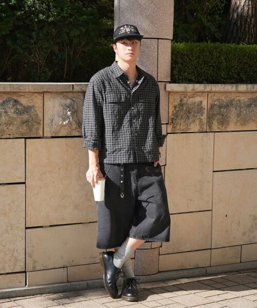 NOUN(ノウン)の「crop shirts (black)(シャツ/ブラウス・メンズ・その他・1/2)」の14枚目の写真