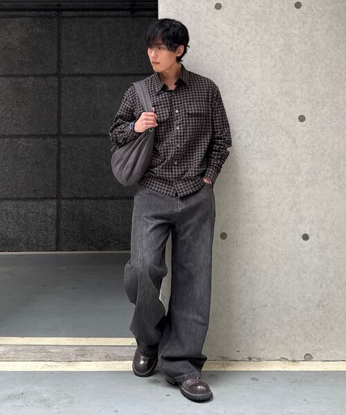 NOUN(ノウン)の「crop shirts (black)(シャツ/ブラウス・メンズ・その他・1/2)」の15枚目の写真