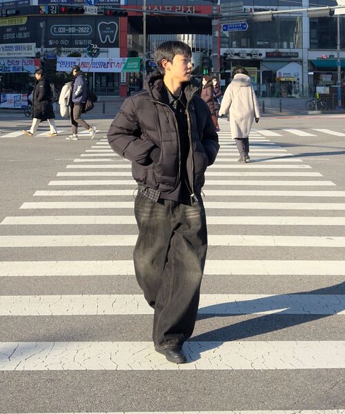 NOUN(ノウン)の「crop shirts (black)(シャツ/ブラウス・メンズ・その他・1/2)」の4枚目の写真