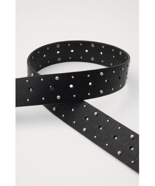 MOUSSY（マウジー）の「TINY STUDDED ベルト（ベルト・レディース・ブラック・FREE）」の4枚目の写真