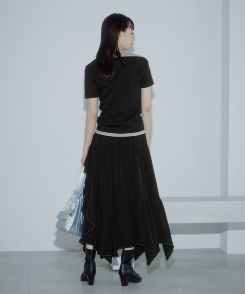 PAGEBOY(ページボーイ)の「ワンショルライクレイヤード(Tシャツ/カットソー・レディース・ターコイズブルー/ブラック/ライトグレー・FREE)」の7枚目の写真