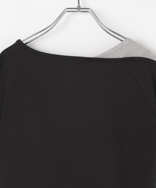 PAGEBOY(ページボーイ)の「ワンショルライクレイヤード(Tシャツ/カットソー・レディース・ターコイズブルー/ブラック/ライトグレー・FREE)」の11枚目の写真
