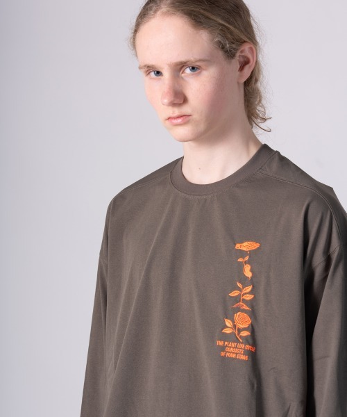 rehacer(レアセル)の「rehacer : Tactical Cycle Pullover CS / タクティカル サイクル プルオーバー カットソー(Tシャツ/カットソー・メンズ・ネイビー/パープル/チャコールグレー/ブラック/アーミー・LARGE/MEDIUM)」の4枚目の写真