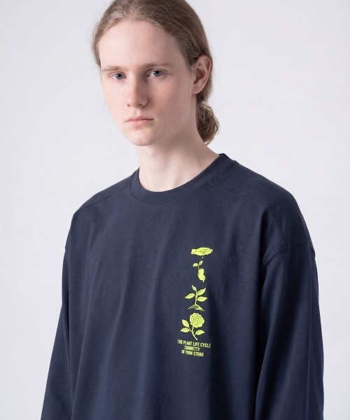 rehacer(レアセル)の「rehacer : Tactical Cycle Pullover CS / タクティカル サイクル プルオーバー カットソー(Tシャツ/カットソー・メンズ・ネイビー/パープル/チャコールグレー/ブラック/アーミー・LARGE/MEDIUM)」の1枚目の写真
