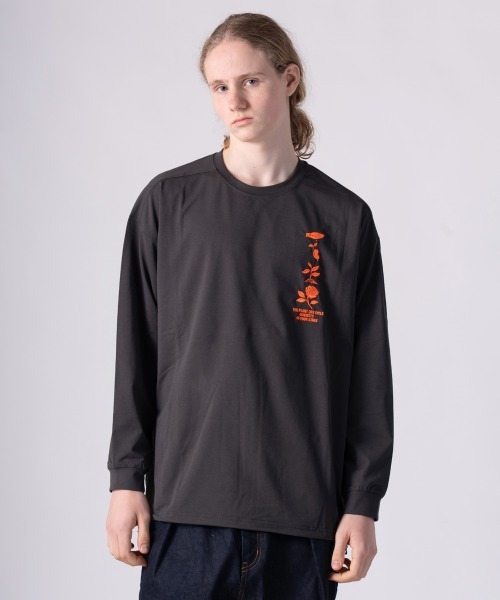 rehacer(レアセル)の「rehacer : Tactical Cycle Pullover CS / タクティカル サイクル プルオーバー カットソー(Tシャツ/カットソー・メンズ・ネイビー/パープル/チャコールグレー/ブラック/アーミー・LARGE/MEDIUM)」の3枚目の写真