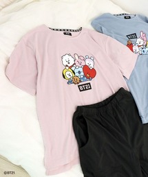 BT21（ビーティーイシビル）の「《BT21》半袖 ルームウェア パジャマ 天竺 上下セット（ルームウェア/パジャマ）」