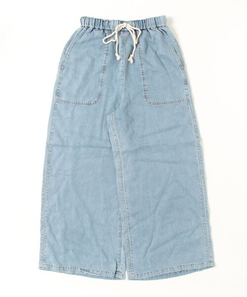 ROSE BUD（ローズバッド）の「LIGHT OZ DRAWSTRING DENIM PANTS（デニムパンツ・レディース・ライトインディゴブルー/インディゴブルー・XS/M/S）」の2枚目の写真