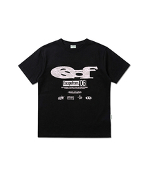ESCAPEFROM（エスケープフロム）の「レース ESCFロゴコラージュアプリケスタンダードフィット半袖Tシャツ [2色]（Tシャツ/カットソー）」